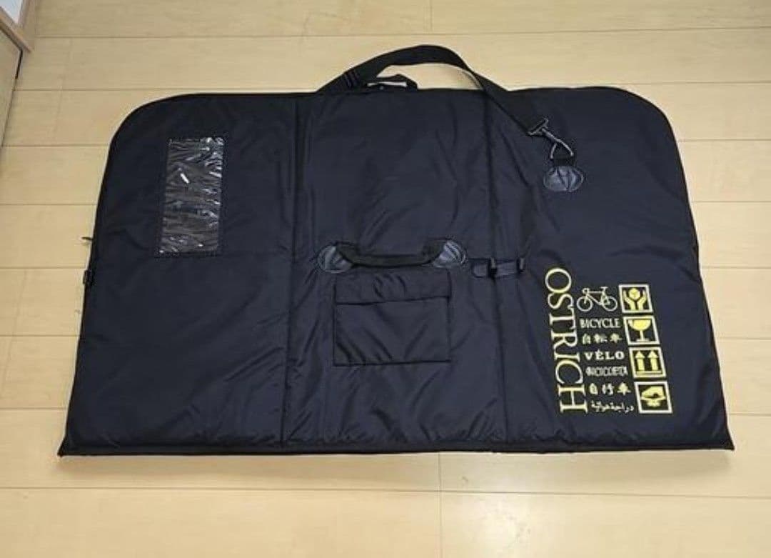 【未使用品】OSTRICH OS-500　自転車用大型バッグ 黒