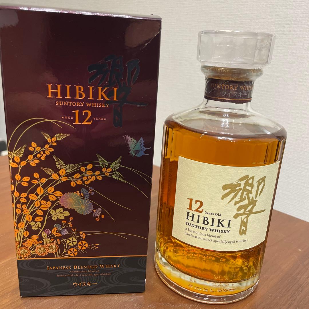 サントリーウイスキー　響12年　意匠ボトル　箱付き　未開封　500ml