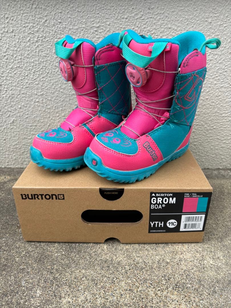 BURTON GROM BOA 11C 子ども用スノーボードブーツ