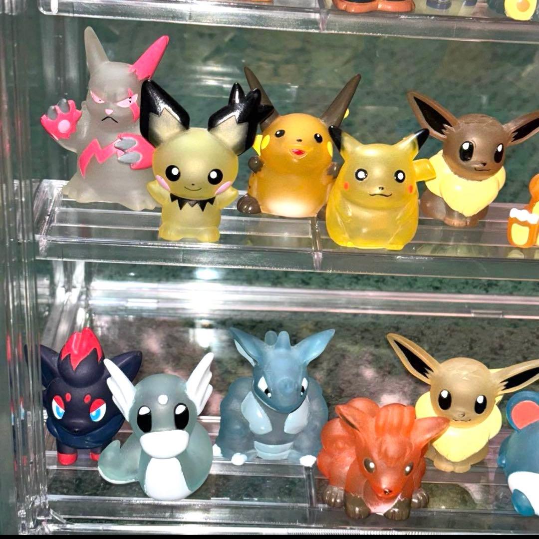 早い者勝ち！【激レア】ポケモンキッズ ポケモン 指人形 クリア 34体まとめ売り