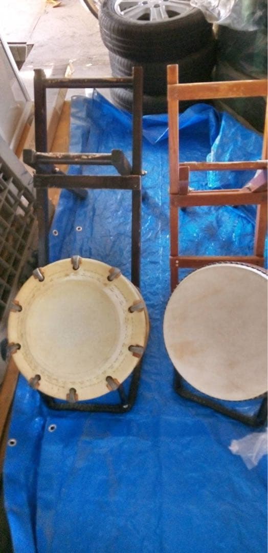 和太鼓セット 直径約40cm スタンド・バチ付き