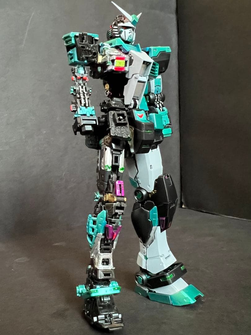 RG 1/144 RX-78-2ガンダムVer.2.0塗装完成品初音ミクカラー