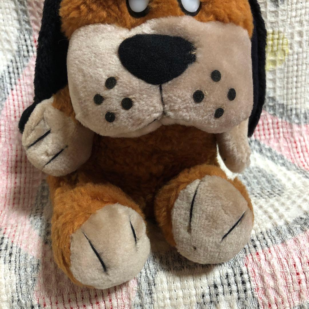 昭和レトロ　ヴィンテージ 犬　ぬいぐるみ　中古品　メーカー名不明