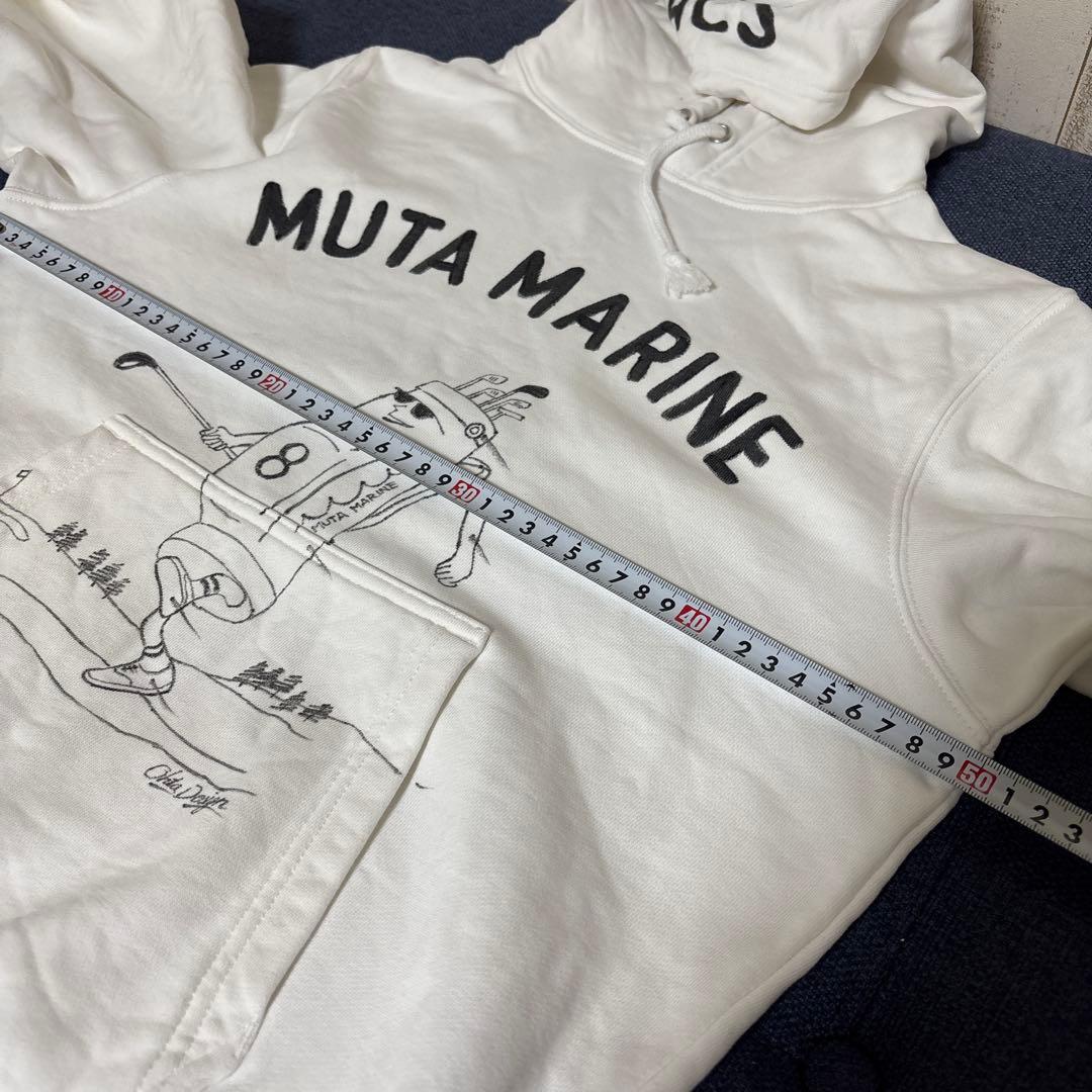 ムータ muta パーカー フーディ レディース 白 ◾︎ ムータマリン ゴルフ
