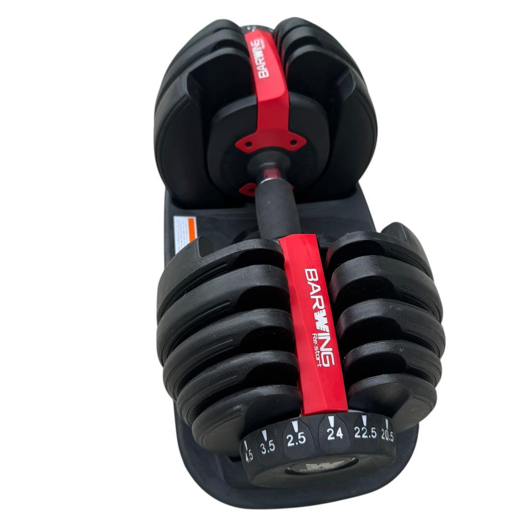 ②BARWING　可変式ダンベル　24KG　筋トレ　バーウィング