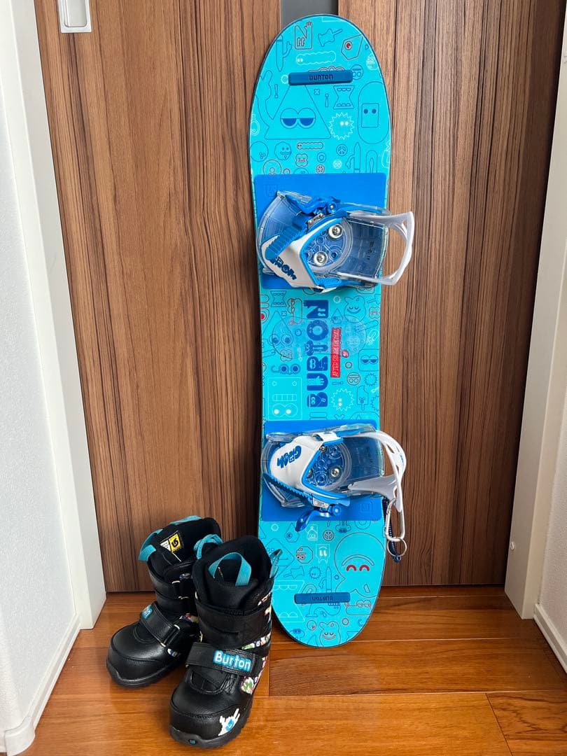 【箱あり】バートン　キッズスノーボード、ビンディング、スノボブーツセット