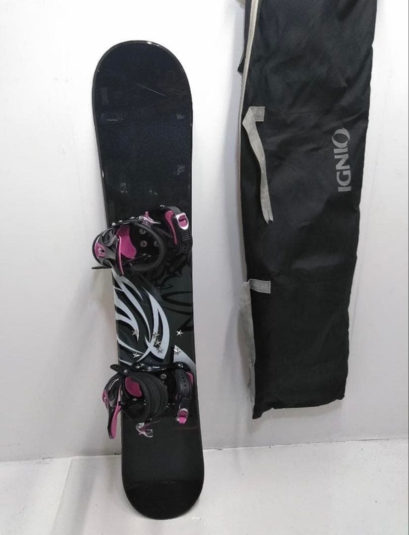 ZUMA WAVE2 154cm スノーボード 2点セット ケース付 ビンM △