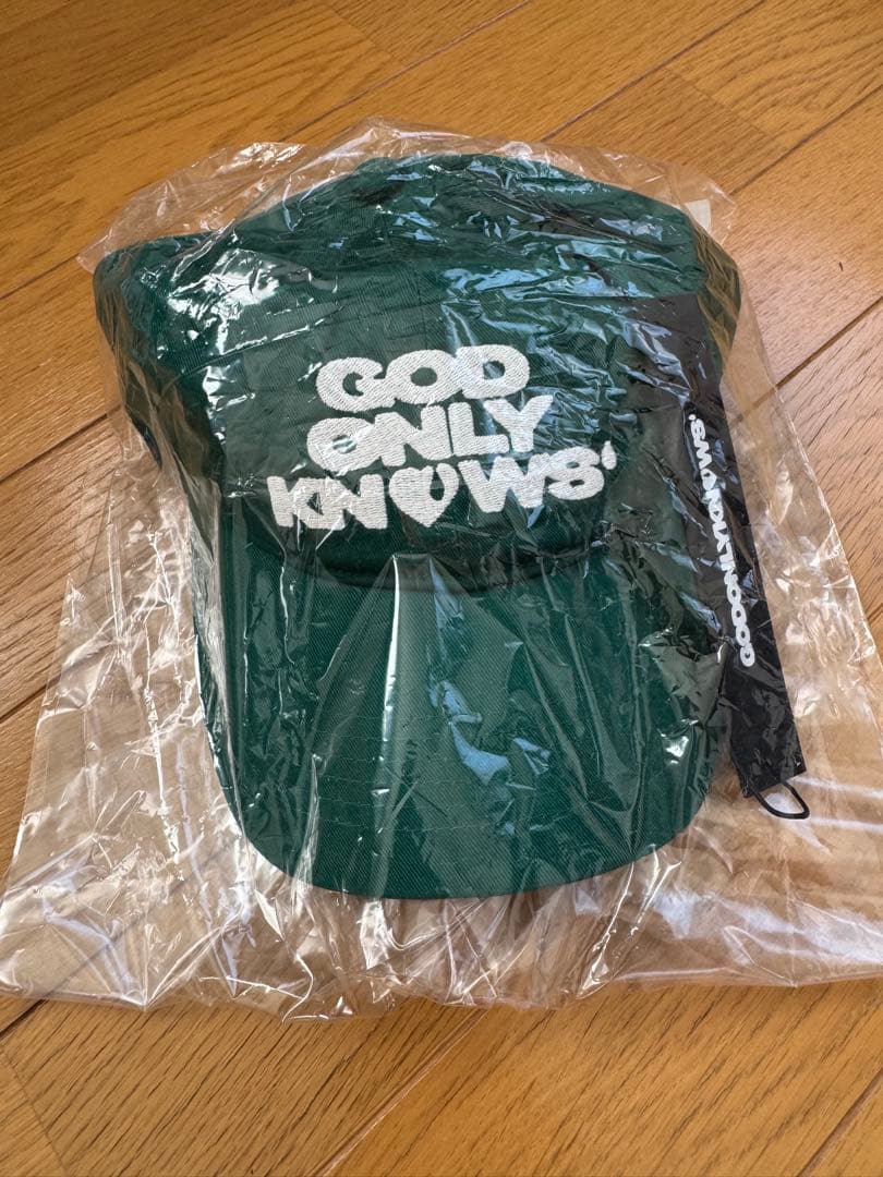 GOD ONLY KNOWS 緑色キャップ