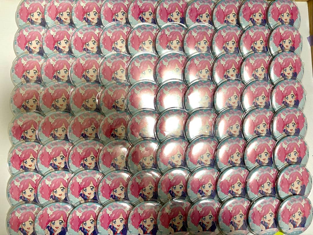 アイカツ！ バースデー 缶バッジ 天羽 まどか 80点