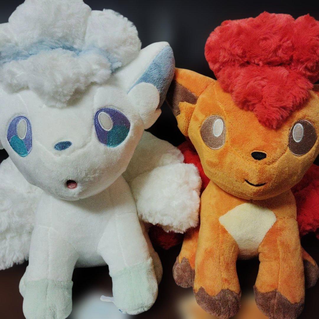 ポケモン★♥ふわふわロコン・ふわふわアローラロコン♥★ぬいぐるみ★ポケセン