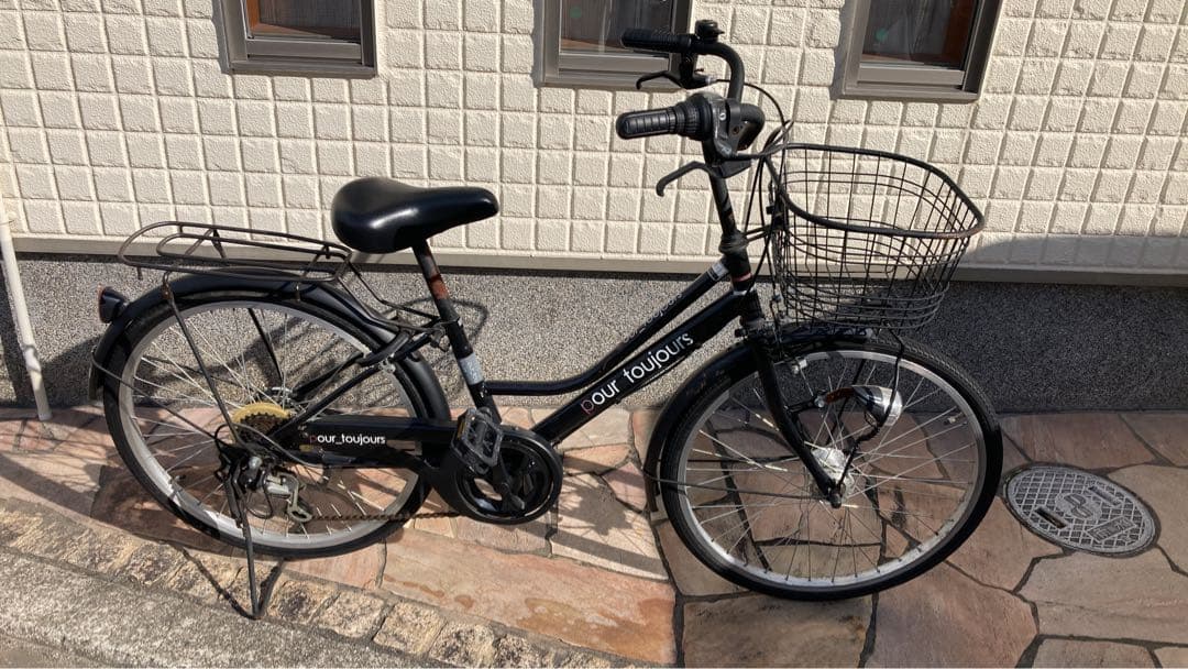 22インチ　子供用自転車　黒色