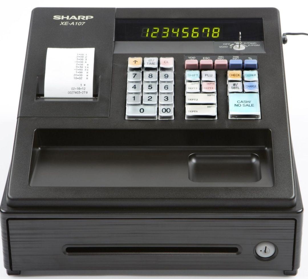 SHARP XE-A107 レジスター ブラック