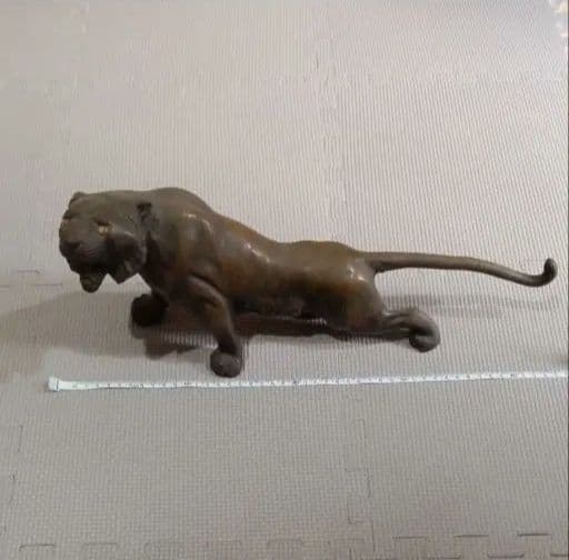 虎 寅 銅製 オブジェ 置物 縁起物 インテリア