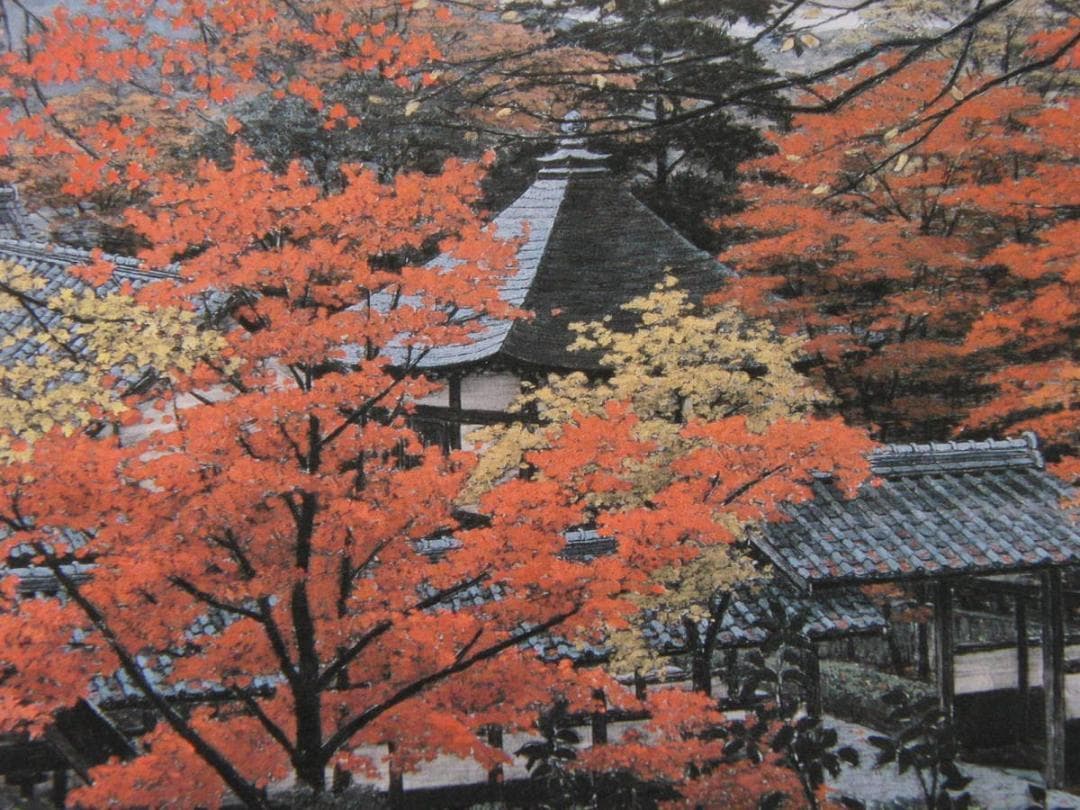 澁澤卿、【火色灼然】、希少画集画、新品高級額 額装付、状態良好