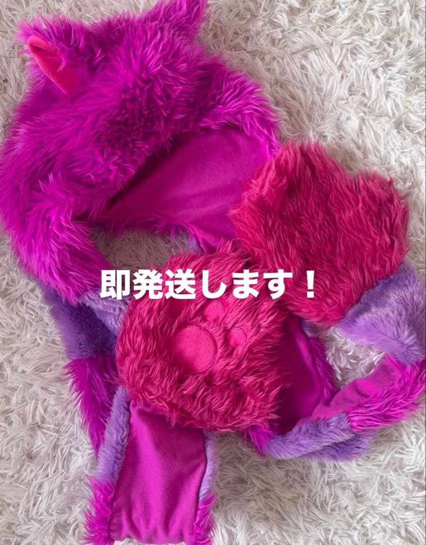 n　ディズニーチェシャ猫マフラーキャップ