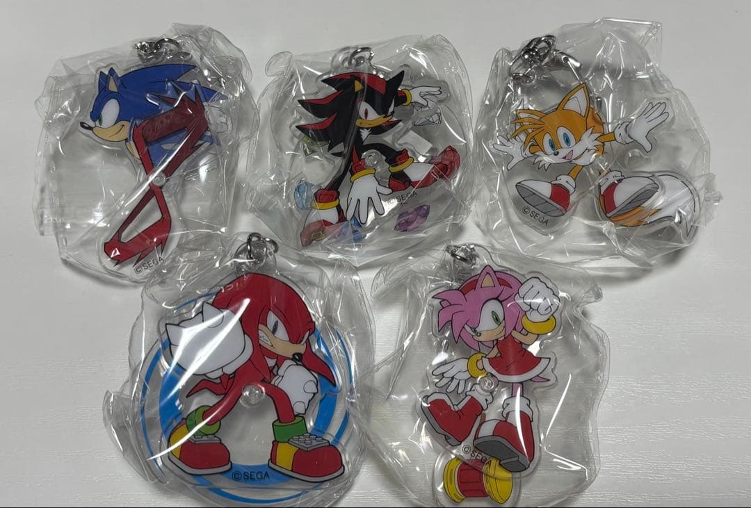 ソニック まわる！アクリルキーホルダー 5種 コンプリート