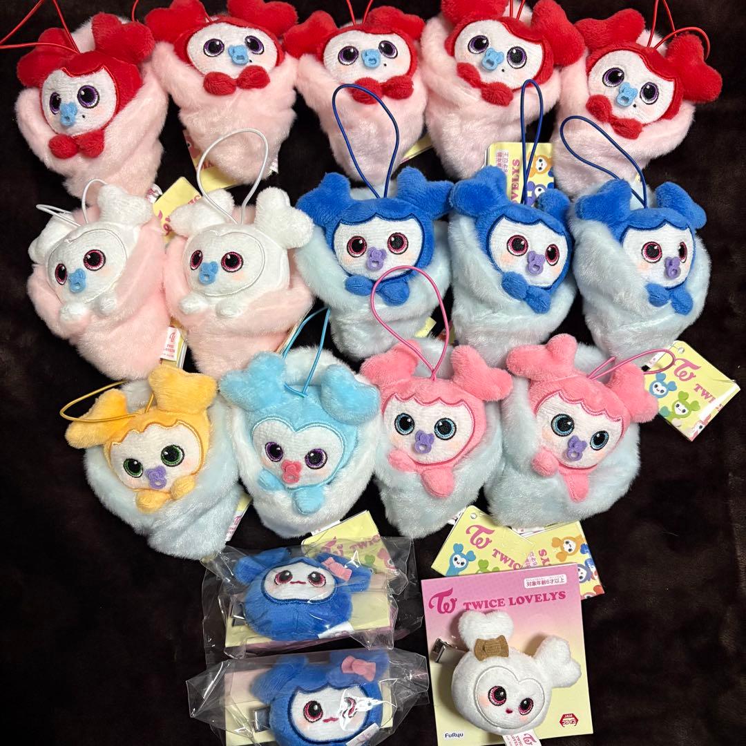 GIGO限定 TWICE LOVELYS おくるみマスコット ヘアピン 17点