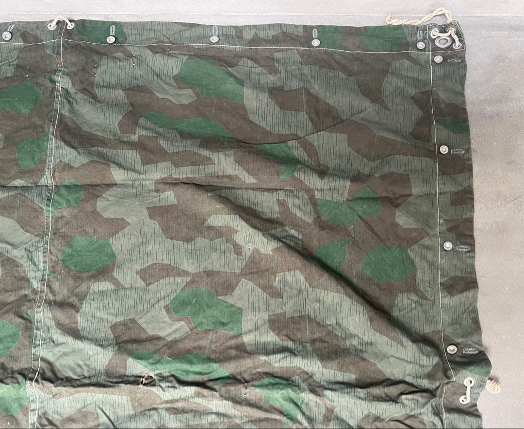 1940年製 スイス軍幕 スプリンターカモ ツェルトバーン ミリタリー テント