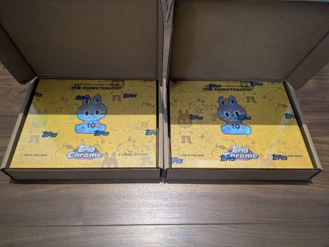 Topps Chrome 10周年記念ボックス　2BOX tops ラブブ