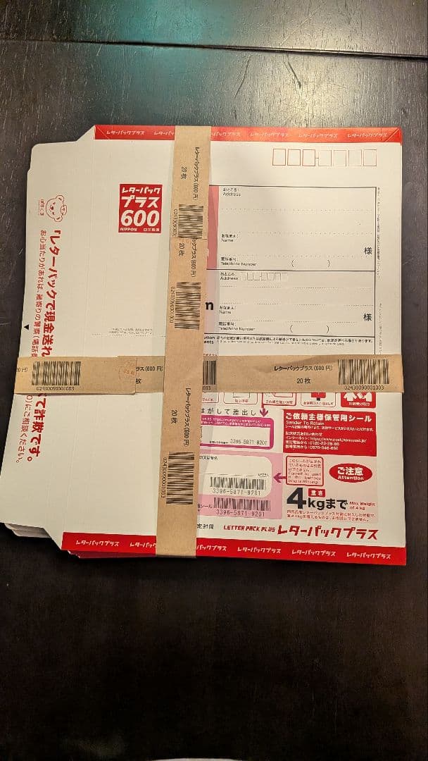 青*ご様 レターパックプラス 20枚セット