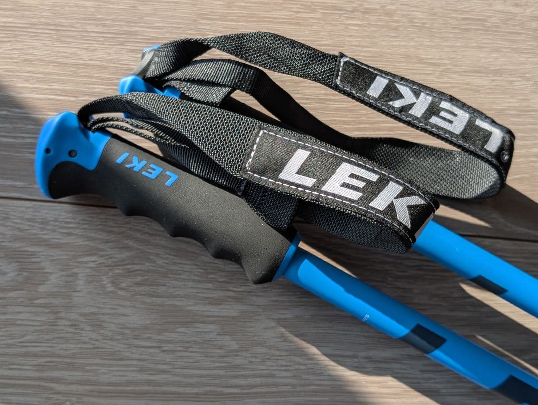 LEKI 伸縮式スキー用ストック 青