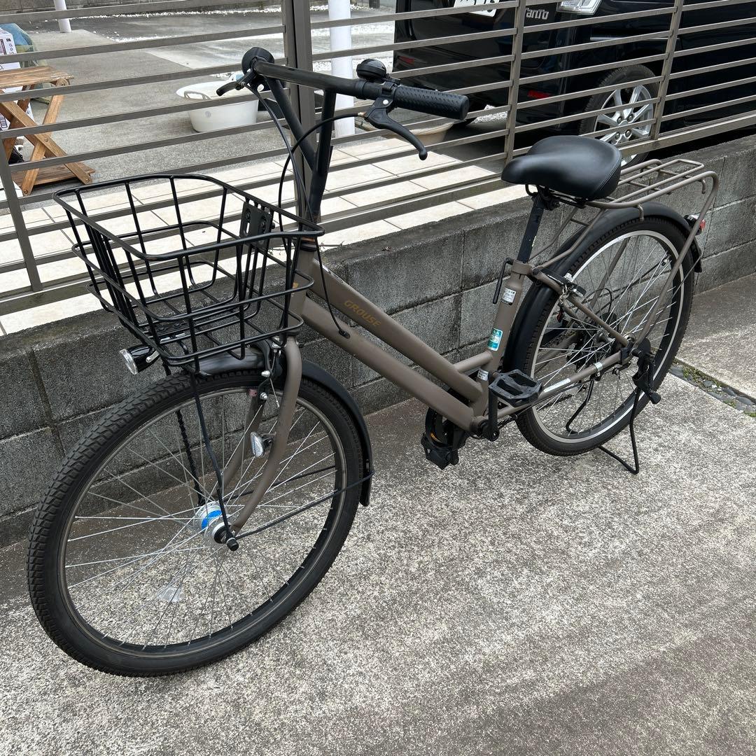 【使用期間11ヶ月】26インチ6段ギア付自転車 マットミリタリー埼玉県新座市引取
