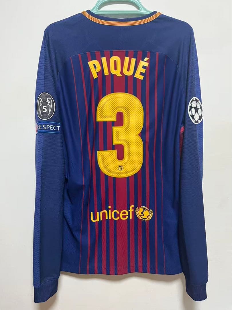 選手支給品Pique バルセロナ 17/18 ユニフォーム
