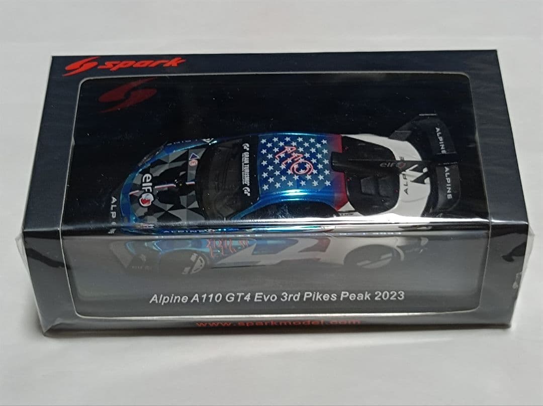 ミニカー Alpine A110 GT4 Evo 3rd Pikes Peak 2023