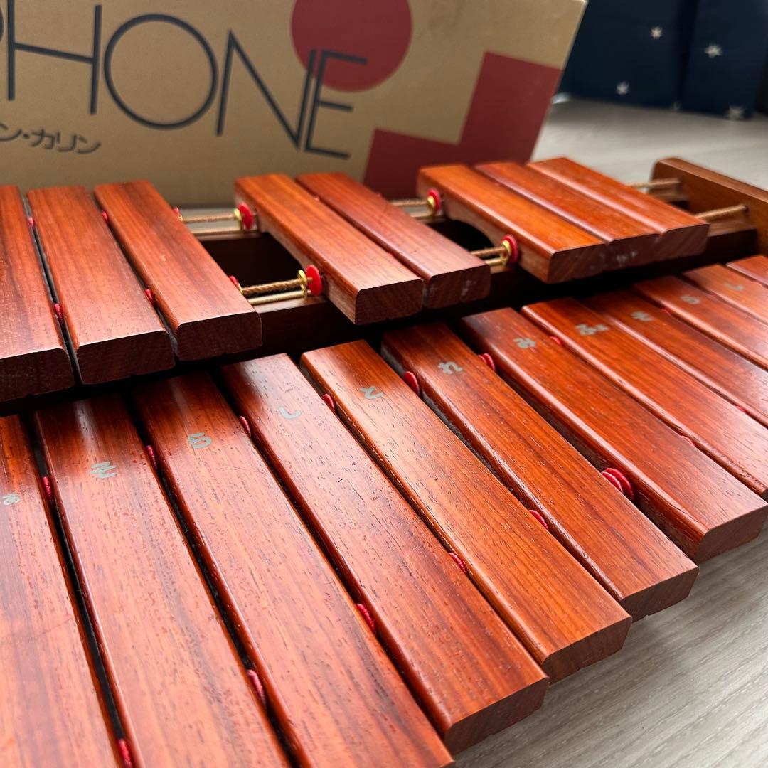 【美品】KAWAI シロホン カリン 卓上木琴 30音