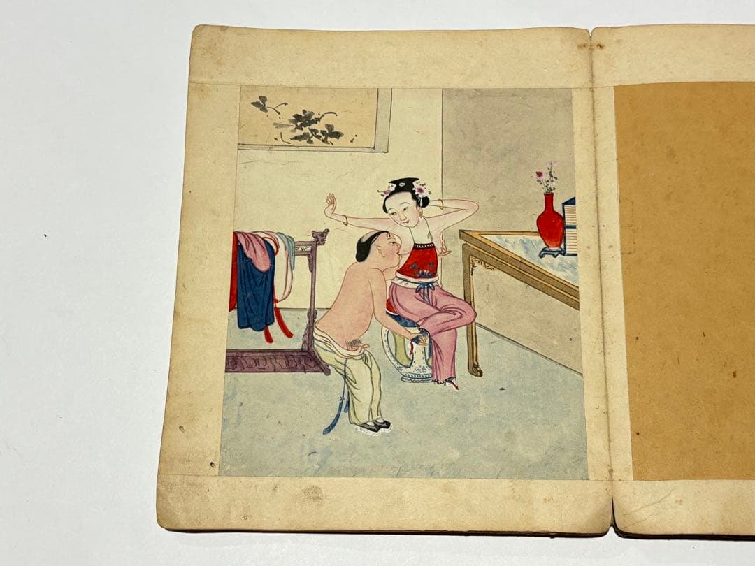 「閨房秘戯」中国春画 手書き 10図1冊|唐本 艶本 秘画
