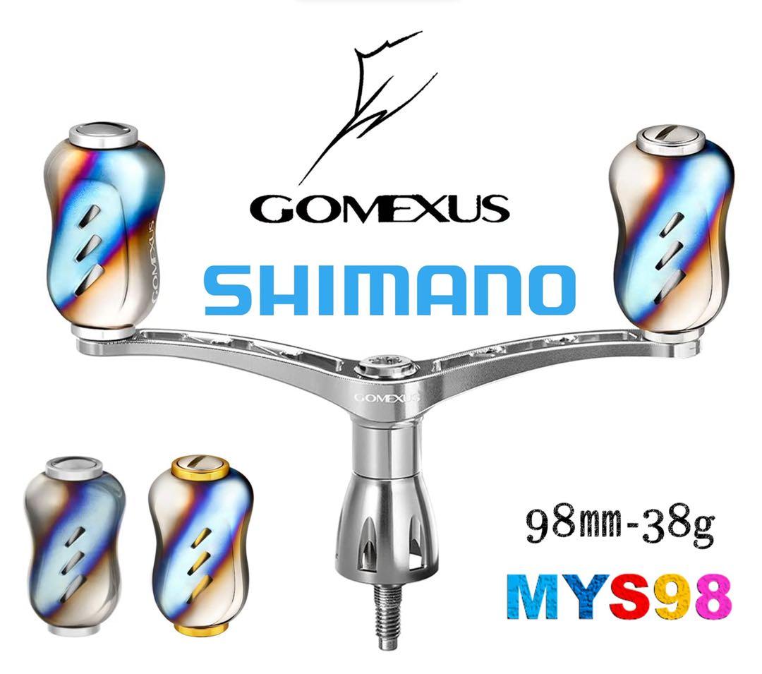 ゴメクサス 98mm チタン製　シマノ　ダブルハンドル　アルテグラ　ツインパワー
