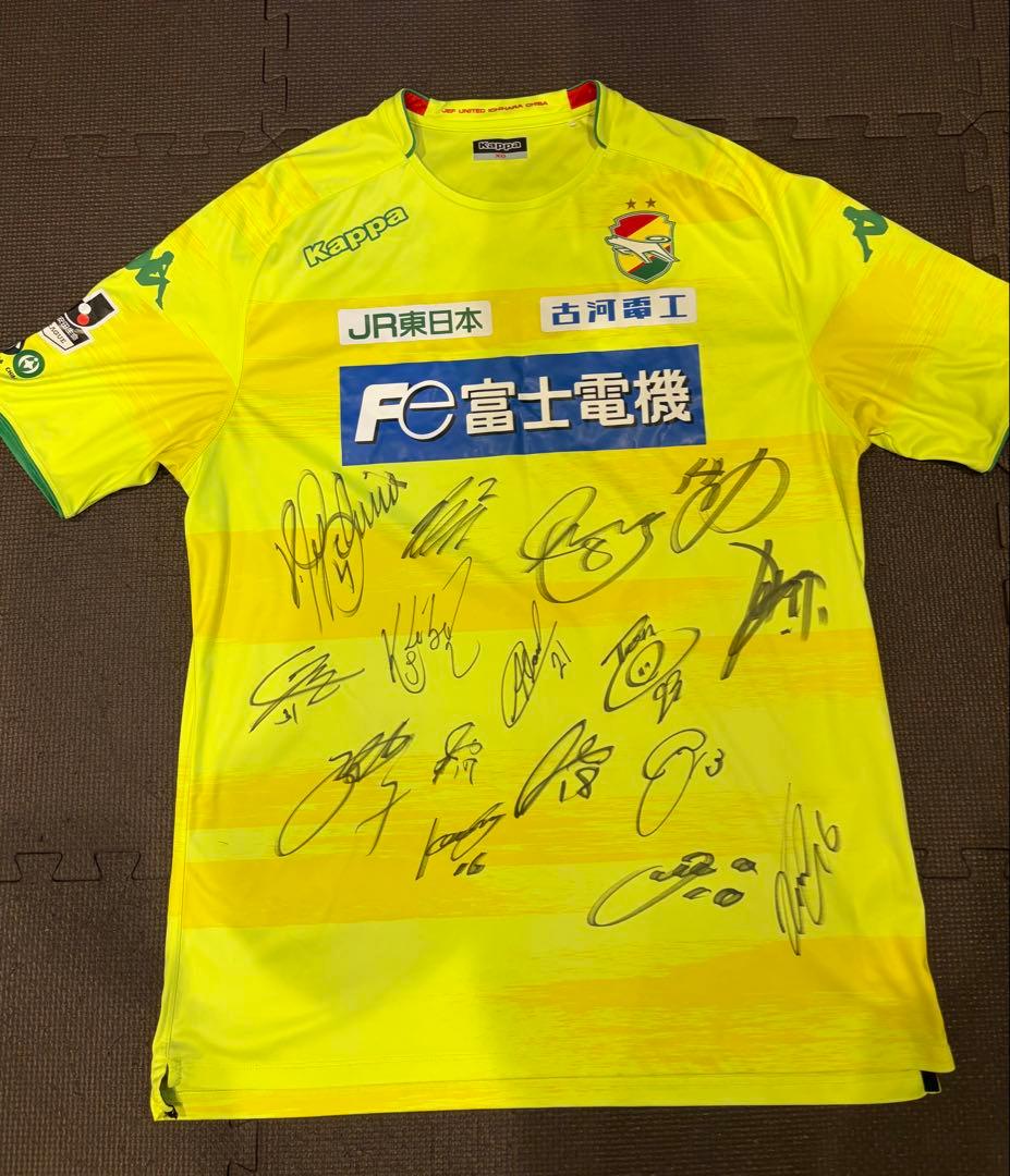 【超美品】ジェフ千葉 2018シーズンユニ 17選手サイン入り　XOサイズ