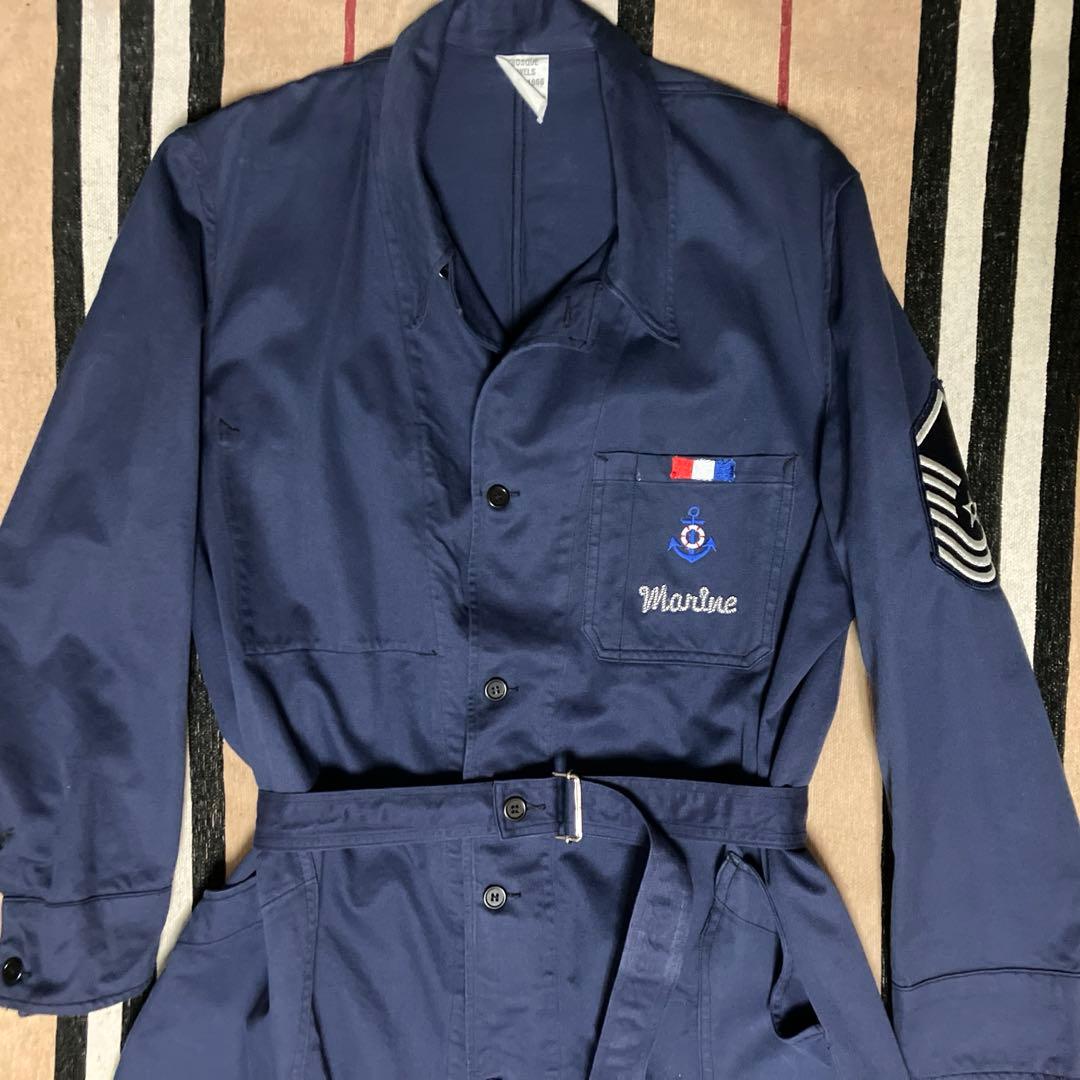 ロングコート【フランス海軍、直輸入・将校軍装】希少品