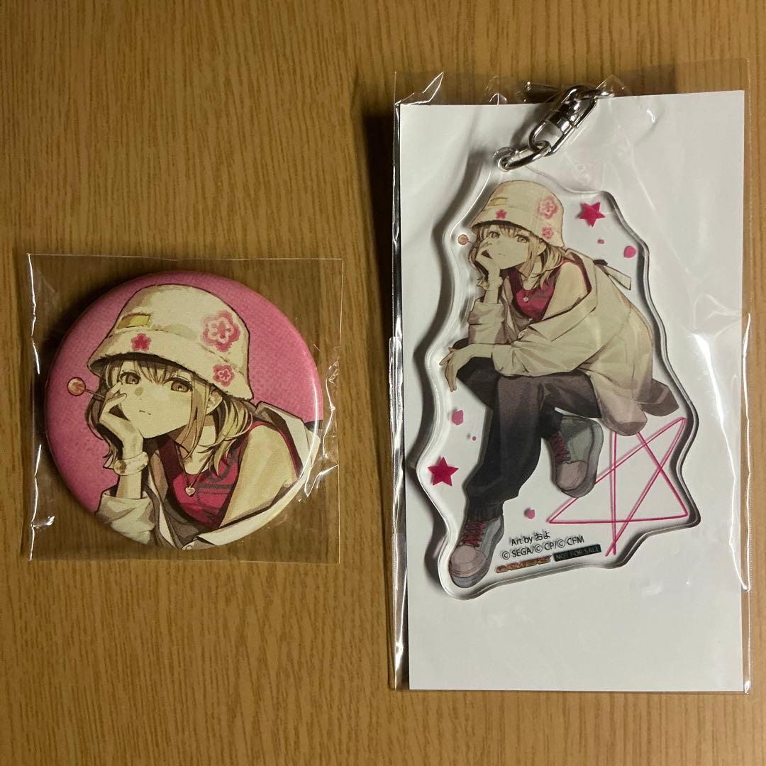 プロセカ SEKAI ALBUM 缶バッジ　アクリルキーホルダー　小豆沢こはね