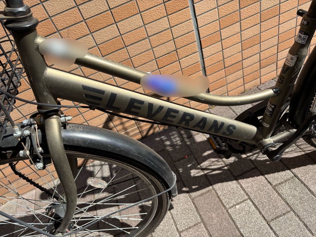 シティサイクル 26インチ　乗車1年未満