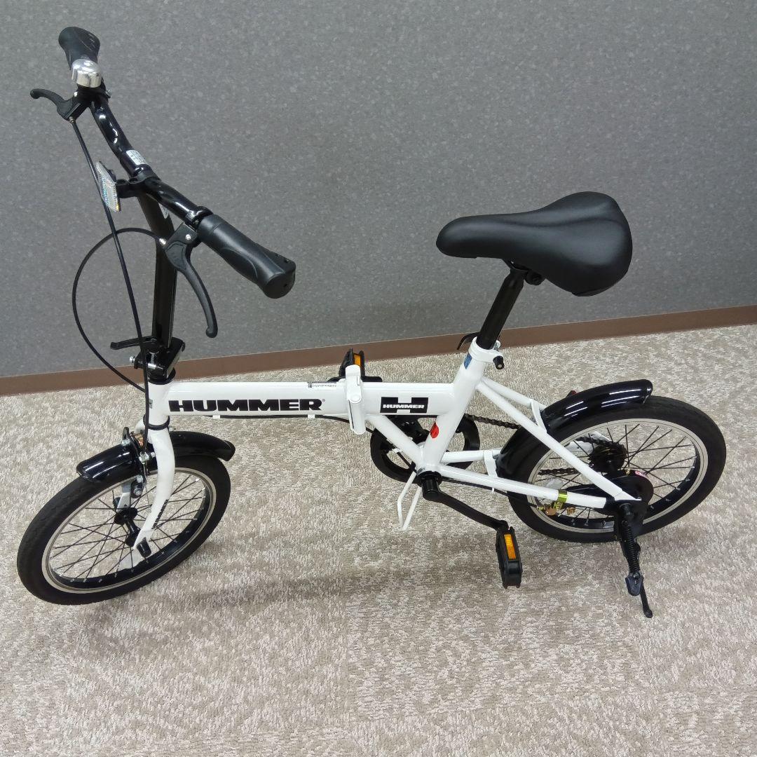 HUMMER 折りたたみ自転車 ホワイト
