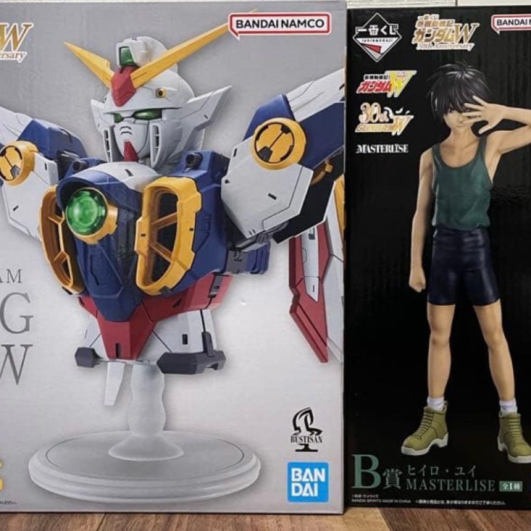 一番くじ ガンダムW A賞 ウイングガンダム B賞 ヒイロ・ユイ 2体セット