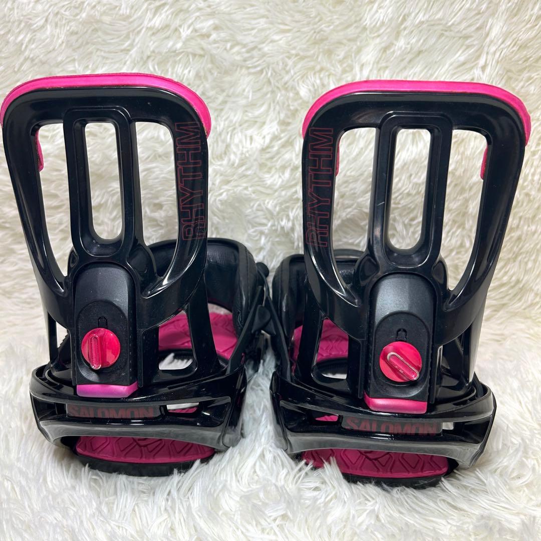SALOMON ビンディング　スノボ　レディース　ブラックピンク　M