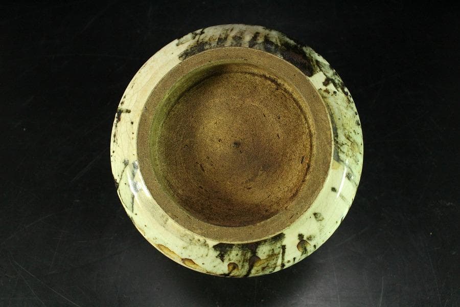 茶道具 乾山造 鉄絵 筒碗 時代物(K-XA875)