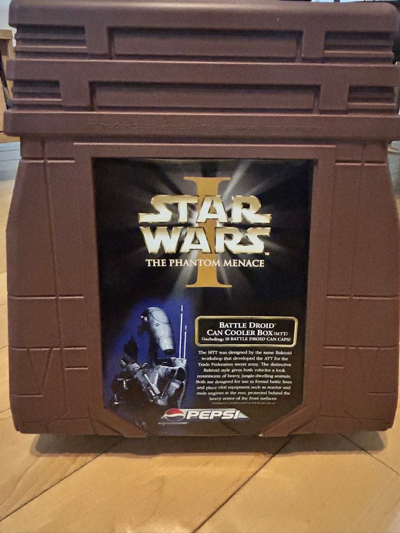 ★非売品レア　スターウォーズ バトルドロイド缶クーラーボックスPEPSIコラボ品