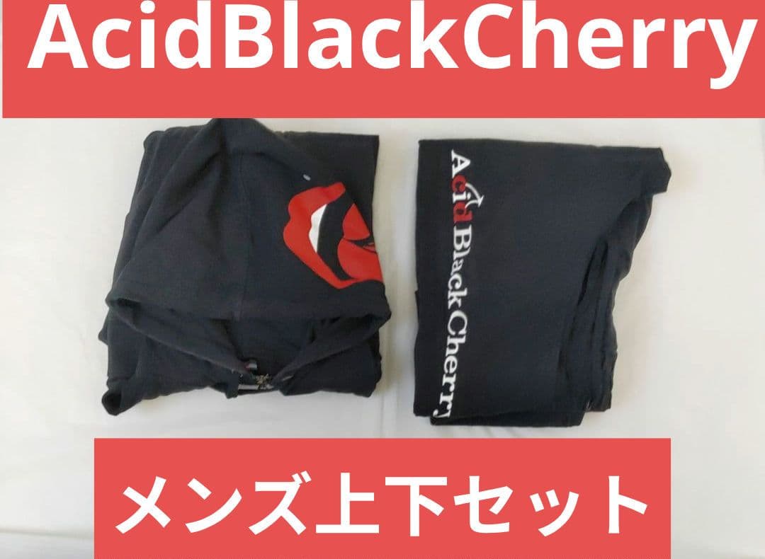 アシッドブラックチェリー　パーカー　スボン　セットアップ　メンズ