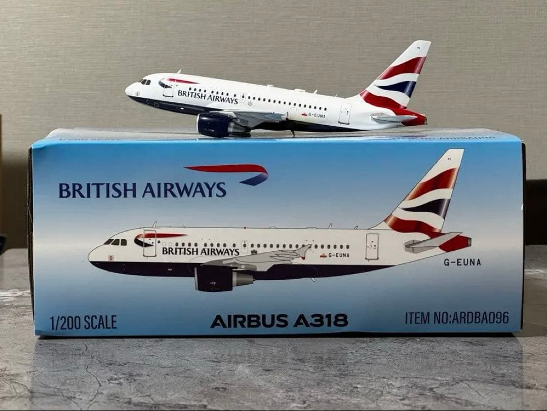 昭和ろく　損傷有British Airways A318 1/200 A…