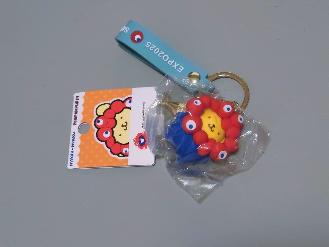 【万博限定】ミャクミャク × ポムポムプリン ストラップ キーホルダー サンリオ