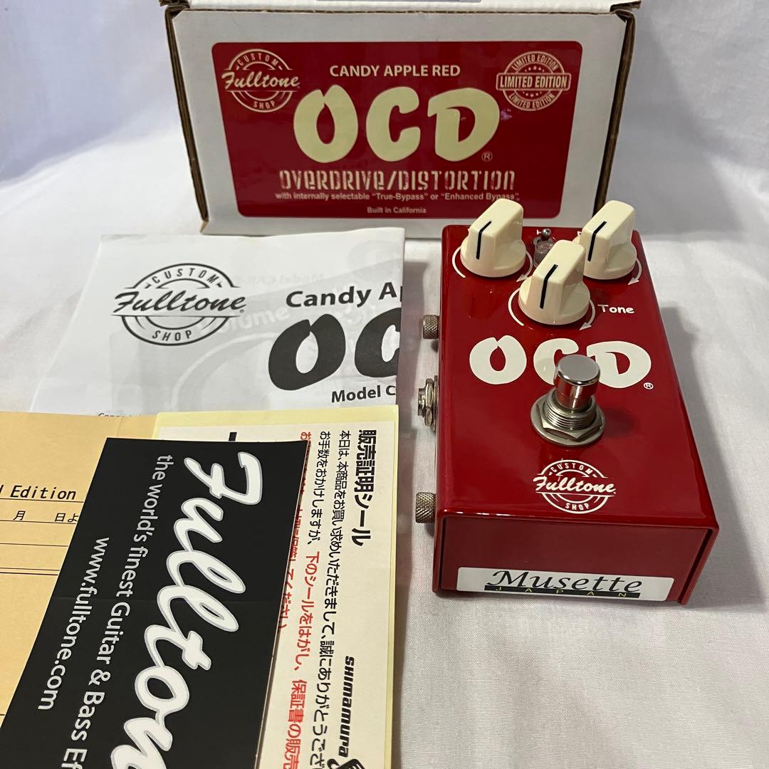 ギター Fulltone OCD Custom Shop Candy Apple Red