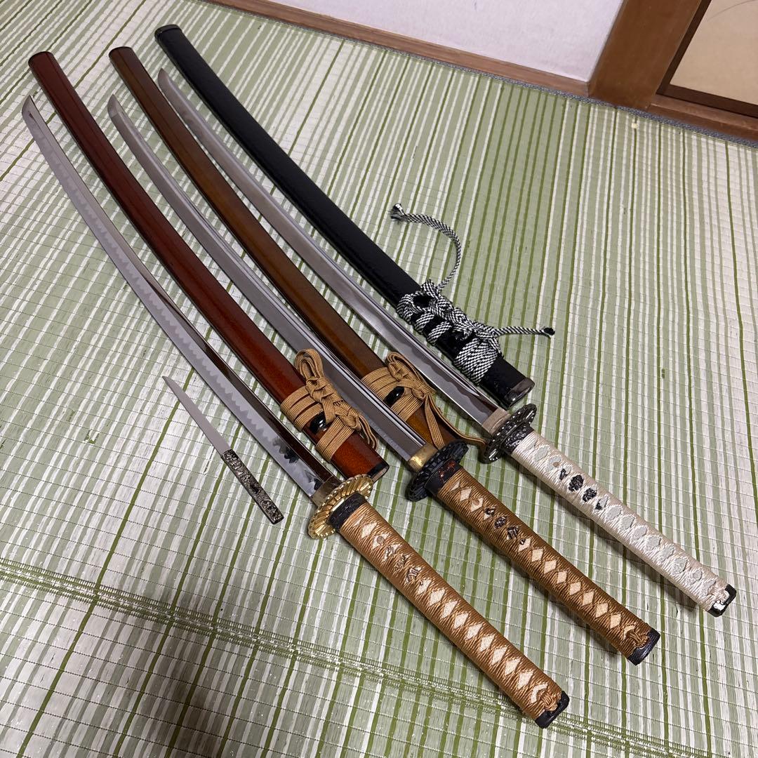 模造刀　模擬刀　小柄　武士　侍　伝統工芸　剣　ソード　太刀　　鍔　3本セット