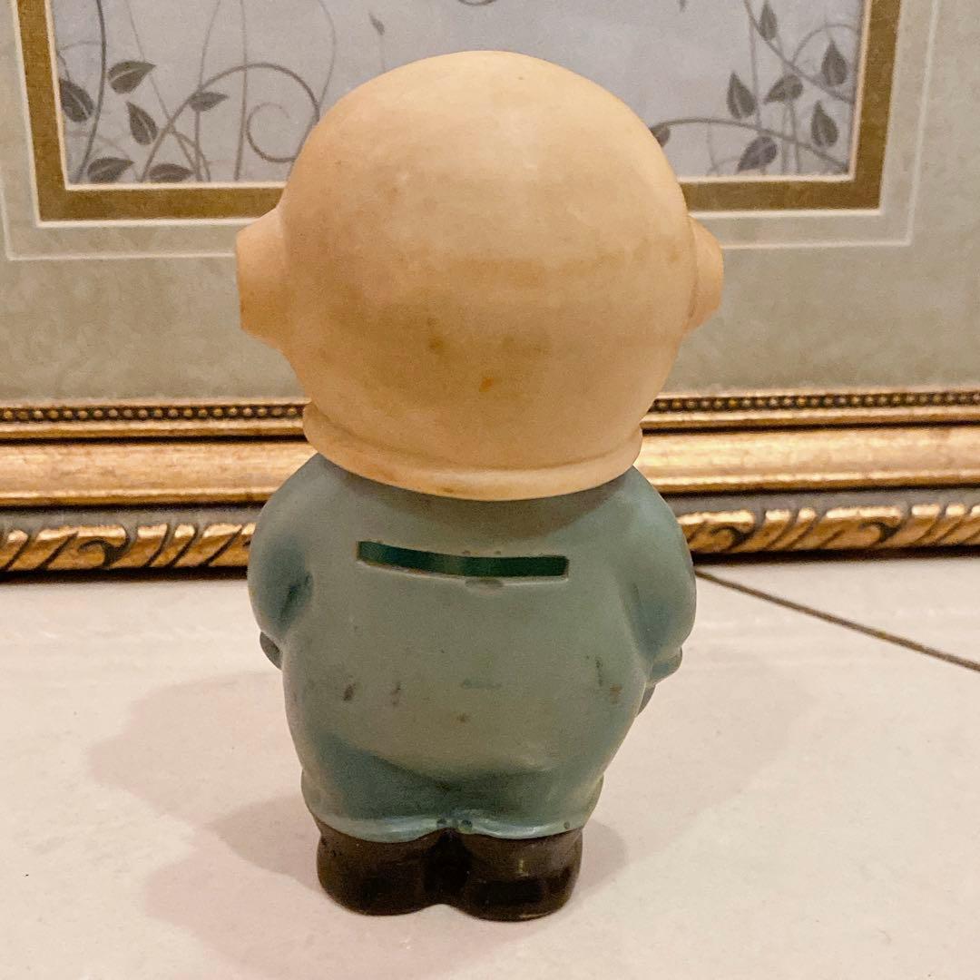 ソフビ　昭和レトロ　宇宙飛行士　貯金箱