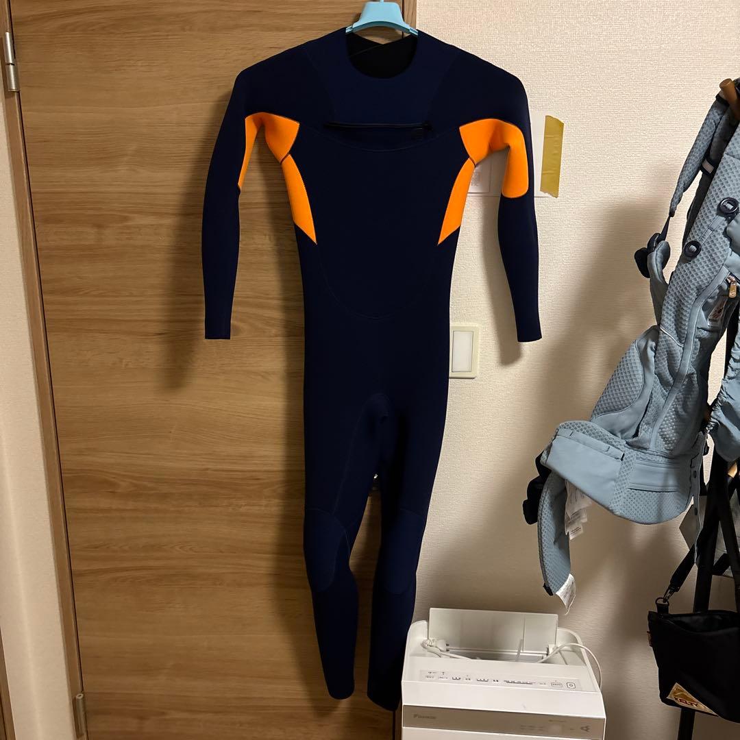 ネイビー・オレンジ フルスーツ ウェットスーツ