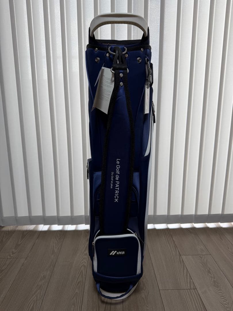 新品未使用　パトリック　キャディバッグ　PATRICK GOLF ネイビー