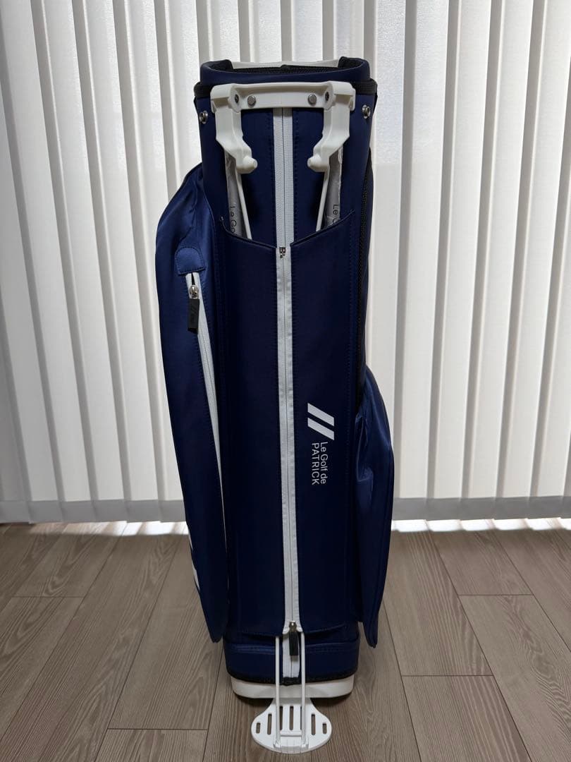 新品未使用　パトリック　キャディバッグ　PATRICK GOLF ネイビー