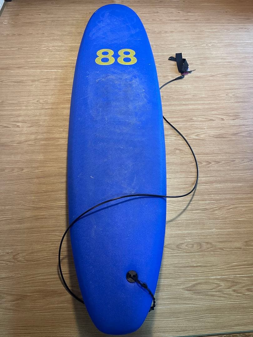 k*e様 88サーフボード シングルフィン 8'0　リーシュコード付き